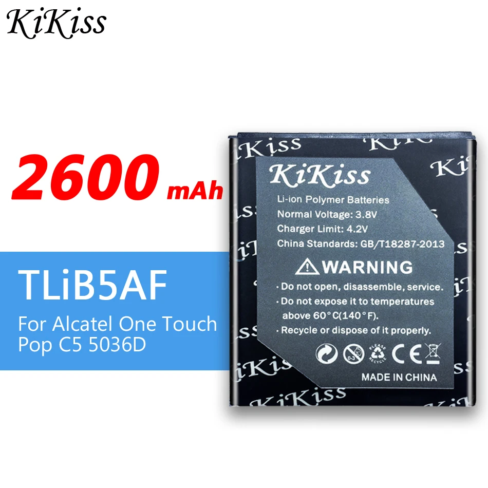 Новый телефон TLiB5AF 2600 мАч аккумулятор для Alcatel One Touch pop C5 5036D 997 5035x MTC 975|Аккумуляторы