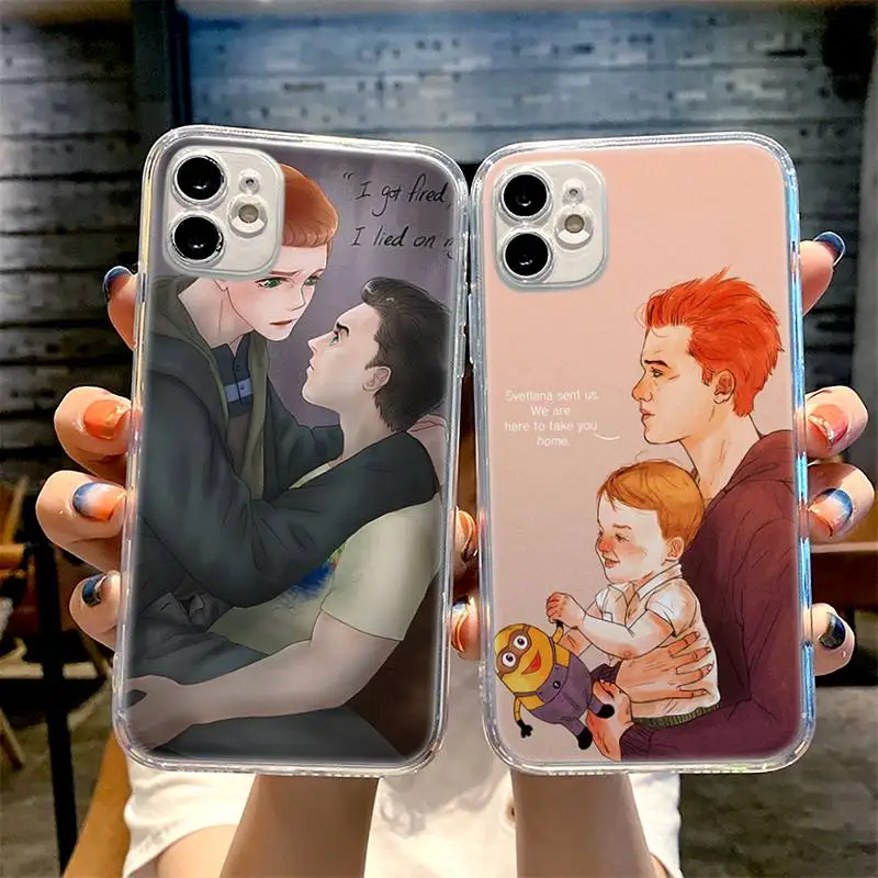 

Gallavich Shameless American TV Phone Case Transparent For iPhone 13 12 11 Mini Pro X XR XS Max 6 6s 7 8 Plus SE Coque Funda