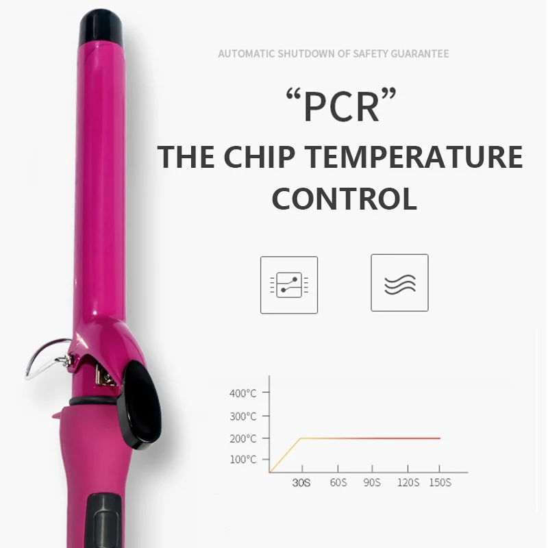 Профессиональный унисекс вращающийся зажим для завивки волос керамическая