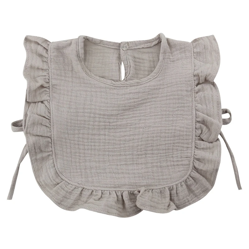 

Baby Feeding Drool Bib Infants Lace Saliva Towel Soft Cotton Burp Cloth for Newborn Toddler