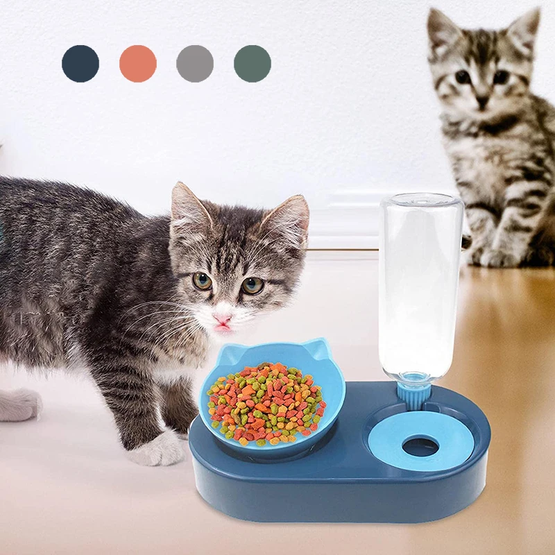

Cat Bowl Water Dispenser Automatic Water Bowls Pet Food Drinking Dish for Dogs Feeder Water Bottle with Waterer Pet Supplies