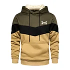 Мужская брендовая толстовка с капюшоном, Свитшот высокого качества с принтом в стиле пэчворк, Осень-зима 2021, Мужская толстовка в стиле хип-хоп, толстовка, уличная одежда