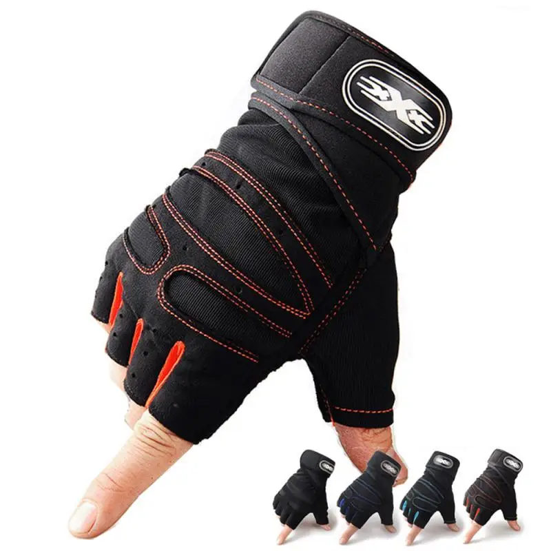 Cycling Gloves Bicycle Bike Anti Slip Shock Breathable Half Finger Short Sports Hiking Accessories for Men | Спорт и развлечения