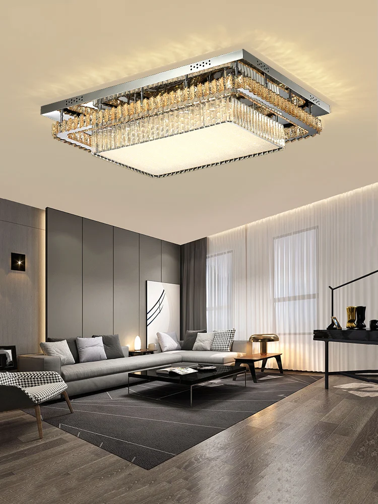 

Светодиодный потолочный светильник, светильник для дома, Современный хрустальный потолочный светильник, для дома, для учебы, столовой, спал...