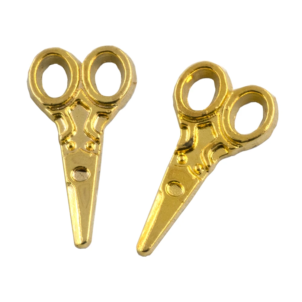 Миниатюрные металлические ножницы для кукольного домика 2 шт. 1/12