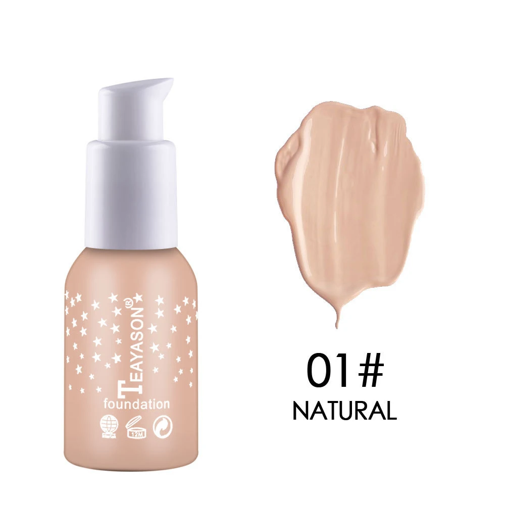 Foundation Concealer Liquid Moisturizing Waterproof Oil Control Whitening Brightening Skin 30mlTSLM2 | Красота и здоровье