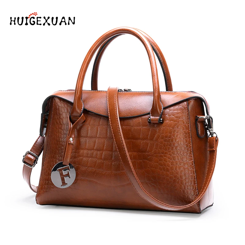 Женские сумки через плечо из искусственной кожи с узором крокодиловая кожа 2020