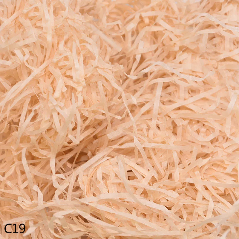 C19 50/100 г бумажная рафия измельченный DIY Подарочная коробка наполнение Crinkle бумага конфетти Свадебная подарочная коробка Заполненные украшения 8 - Цвет: C19