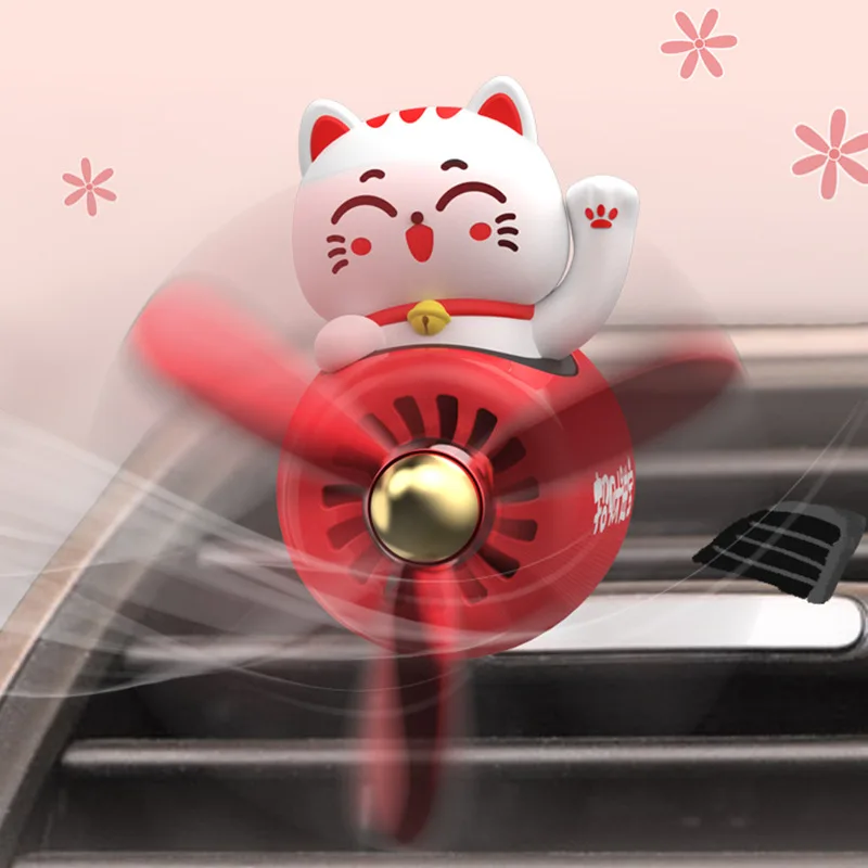 

Cute Creative Cartoon Cat Car Air Freshener Vent Clip Outlet Air Conditioning Diffuser Solid Aroma Perfume Fragrance Perfumes