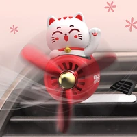 cute creative cartoon cat car air freshener vent clip outlet air conditioning diffuser solid aroma perfume fragrance perfumes