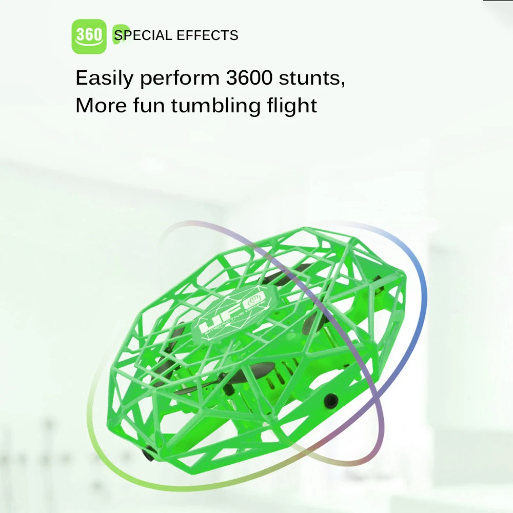 

Mini Quadcopter Magic Hand UFO Ball Aircraft Sensing Induction Drone Kids Flying Helicopter Electric Mini Drone Anti-Collision