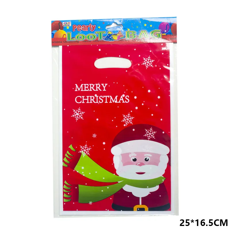 10pcs Santa Claus 10 шт. веселые рождественские подарочные сумки Санта-Клаус Рождественская елка упаковочные сумки счастливый год рождественские конфеты сумки Navidad Noel - Цвет: 10pcs Santa Claus