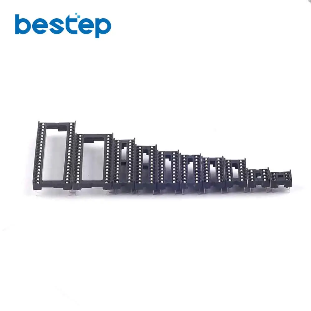50 шт. 6P 8P 14P 16P 18P 20P 24P 28P 32P 40P Ассорти DIP IC комплект гнезд | Электронные компоненты и
