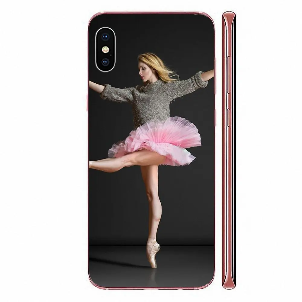 Розовый балетный танцор Мягкий ТПУ чехол для HTC Desire 530 626 628 630 816 820 830 One A9 M7 M8 M9 M10 E9 U11