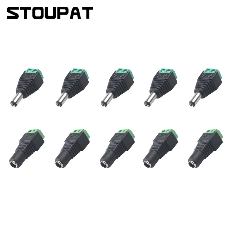 Штекерный женский кабель питания постоянного тока Разъем 5 мм x 2 1 адаптер для