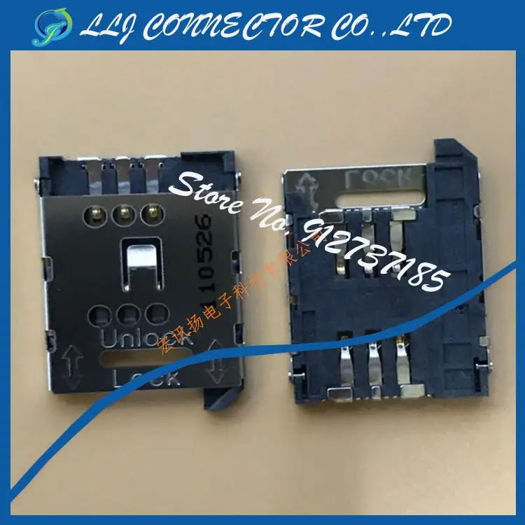 

20 шт./лот 47388-0001 473880001SIM-карта 1,9 мм 6-контактный разъем, 100% новый и оригинальный