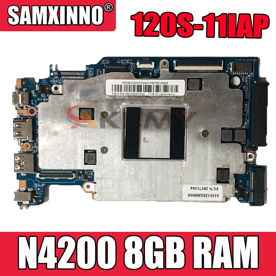 

Для Lenovo 120S-11IAP S130-11IGM Материнская плата ноутбука 120S-S130 с процессором N4200 8 Гб оперативной памяти, поддержка M2 жесткого диска протестированная ...