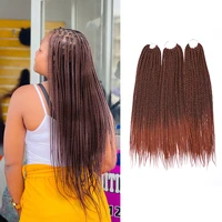 box braids crochet hair synthetic ombre small twist african braids for hair goddness braiding hair extensions for black women