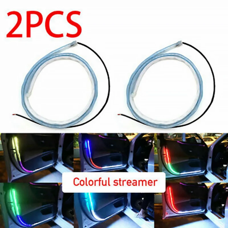 

120 см RGB автомобильное освещение яркая мигающая дверь противоударный свет для автомобильной двери