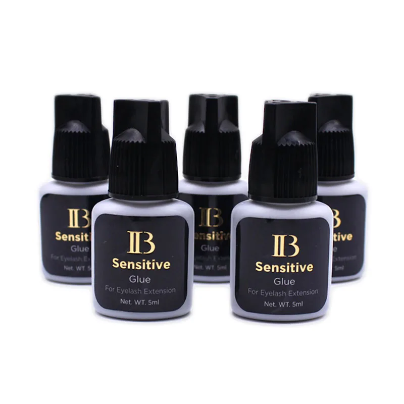 5 Bottles IB Black Lash Glue 5ml Original Korea Ibeauty Sensitive Eyelash Extensions Beauty Salon Wholesale Low Stimulation | Красота и
