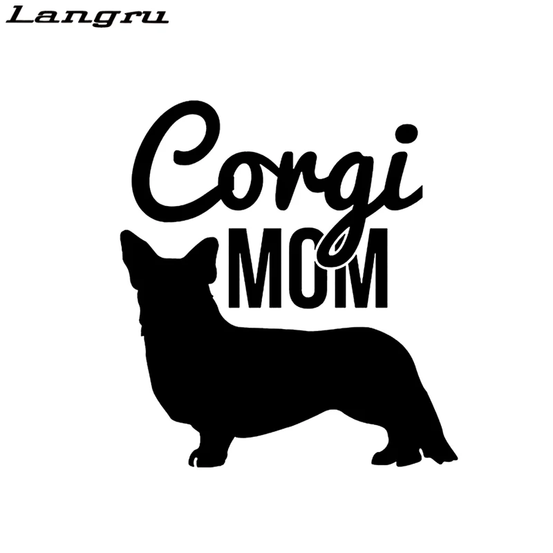 Langru Tall Corgi наклейка корги Pet Наклейка Виниловые Животные Собака автомобильные