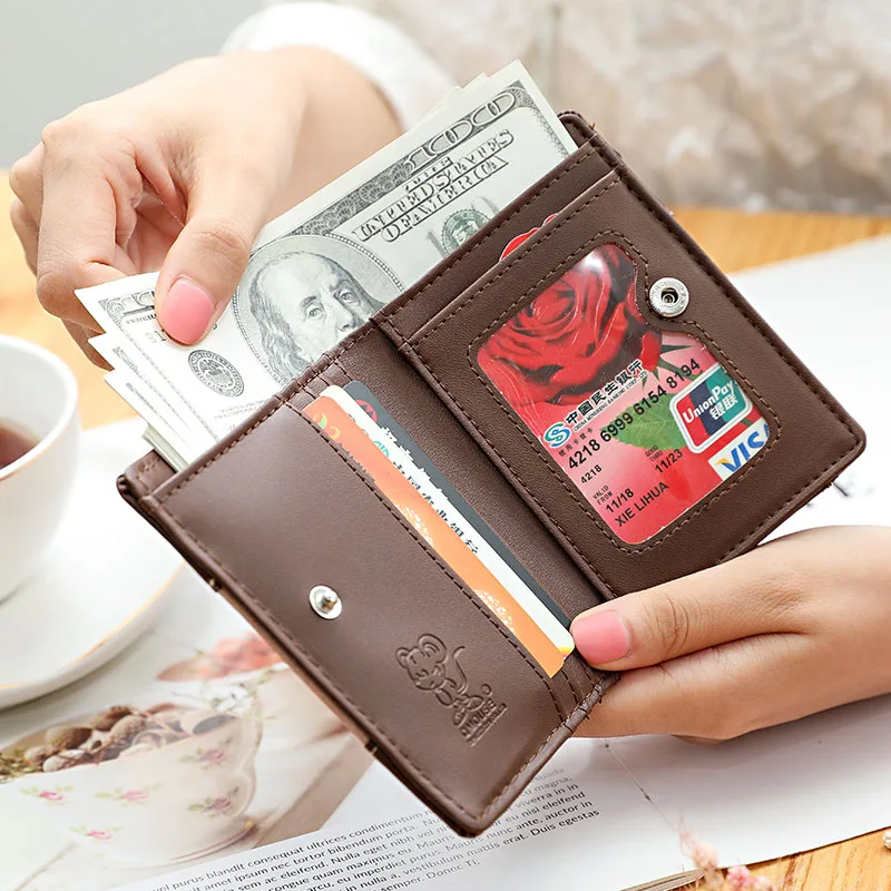 Кошелек женский из нубука с карманом для монет и кредитных карт | Багаж сумки