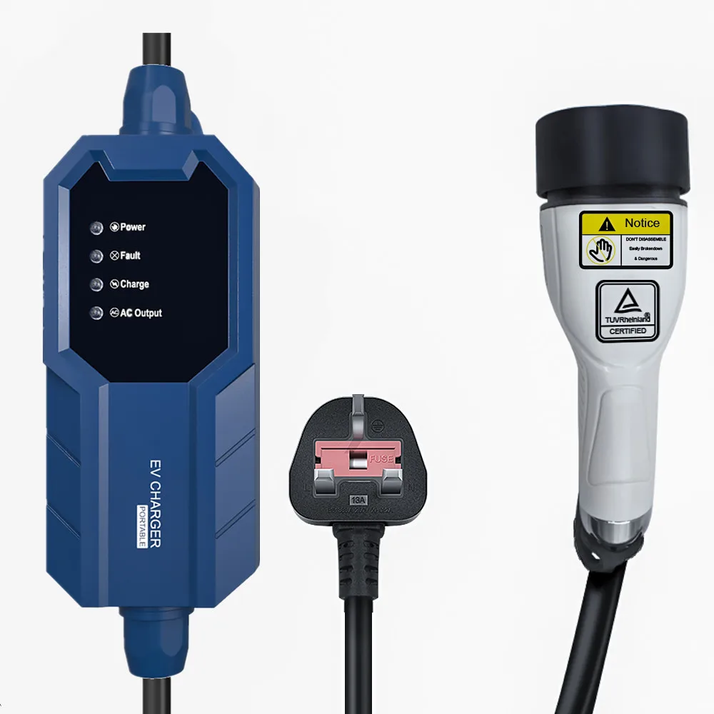 

EV Charger UK Plug IEC 62196-2 EVSE For Electric Vehicle Charging 7.5M