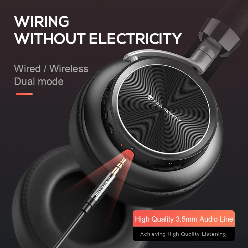 Беспроводные наушники HOLY SERPENT Bluetooth 5 0 для улицы объемная музыка гарнитура