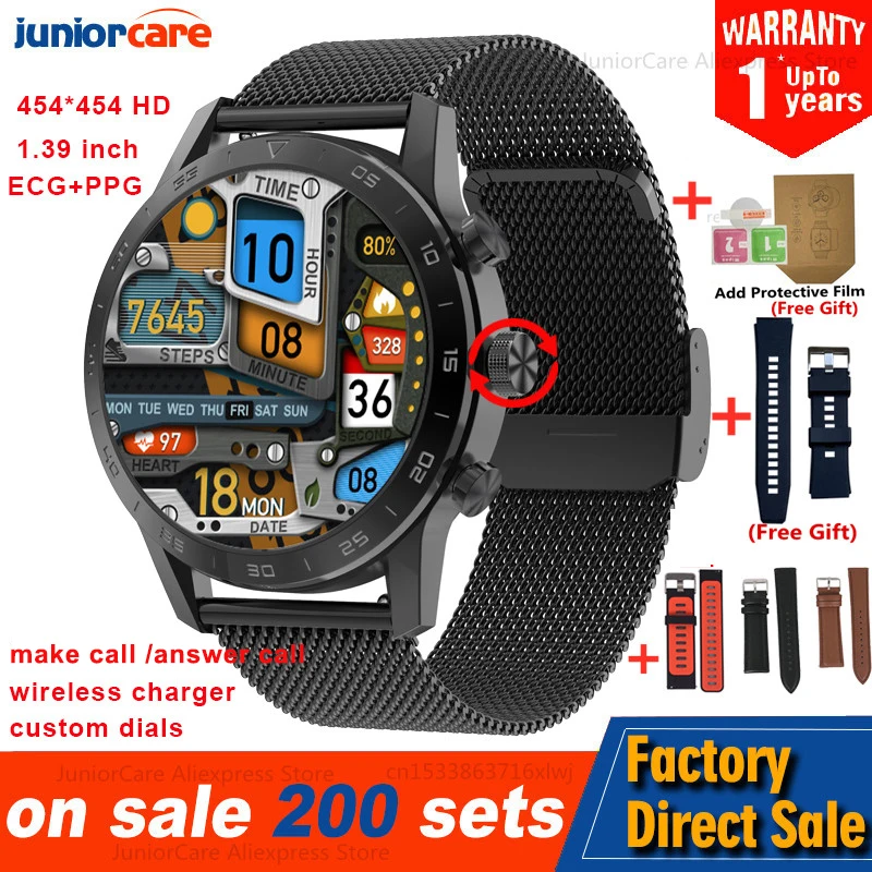 

Смарт-часы KK70 мужские с поддержкой Bluetooth, 454*454, IP68