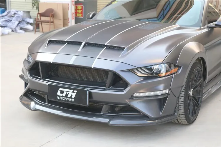 Автомобильный диффузор для переднего бампера из углеродного волокна подходит Ford