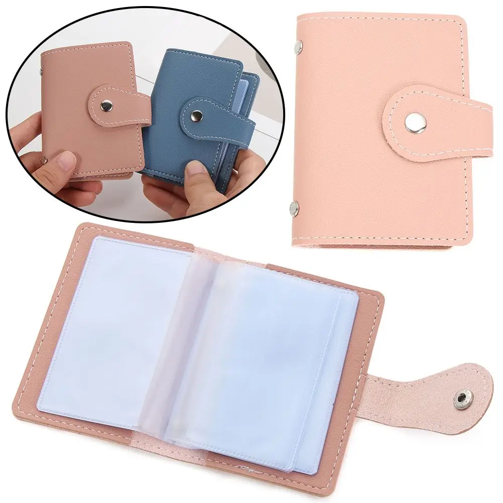 

Slim Pocket Bag Purse Women Men RFID Blocking Credit Card Holder 26 Card Slots PU Leather Wallet