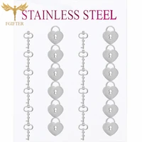 trendy asymmetric earrings key luck design stainless steel stud earring wholesale women jewelry