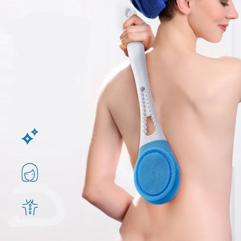 

Electric silicone bath brush, long handle back rubbing bath brush, rechargeable waterproof massage instrument, bath brush
