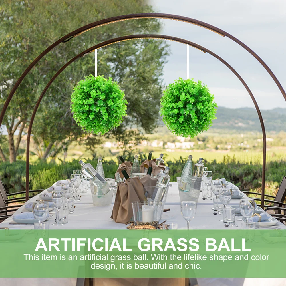 

2pcs Artificial Grass Hanging Grass Plant Decor for Mall Home