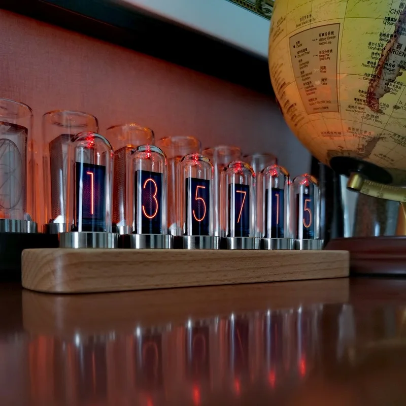 Новый дизайн IPS псевдо светящаяся трубка часы ритм уровень измеритель настольные