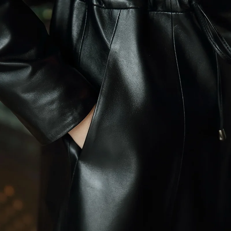 100% натуральная овчина пальто куртка из натуральной кожи женское весеннее