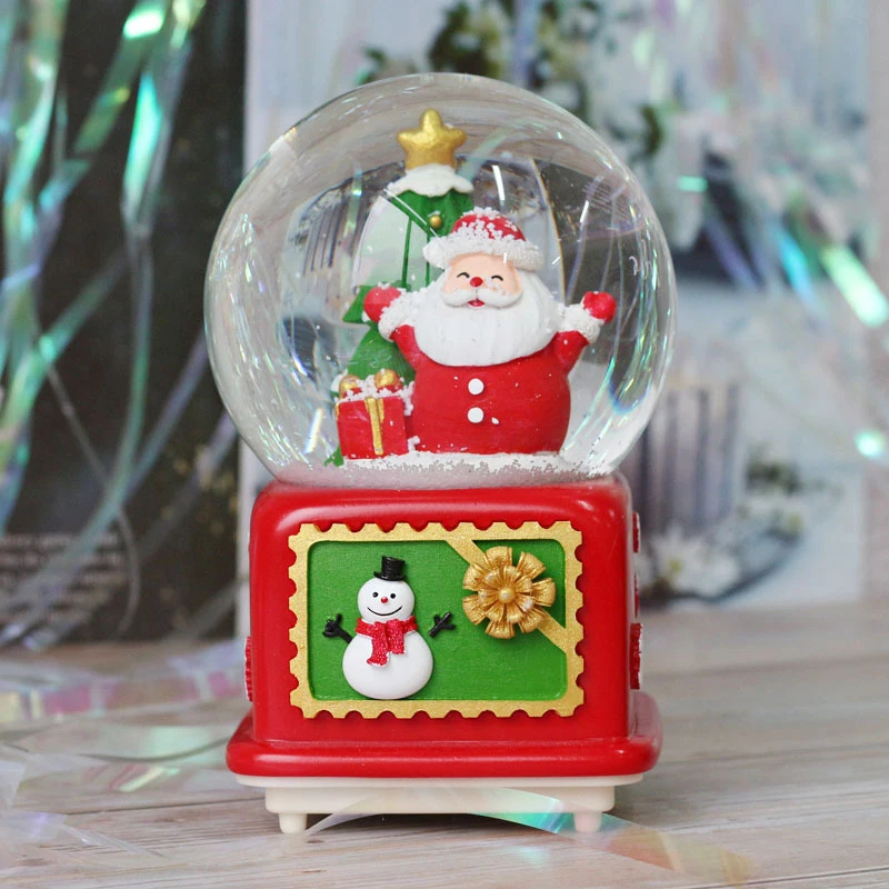 Рождественские украшения аксессуары музыкальная шкатулка хрустальный шар