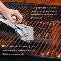 outdoor grill scrapers casting aluminum commercial griddle scraper and 5 blades and small slant edge grill scraper