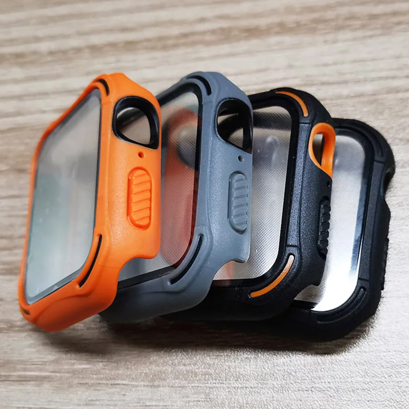 Жесткий матовый чехол из поликарбоната для Apple Watch Series 6 SE 5 4 устойчивый к