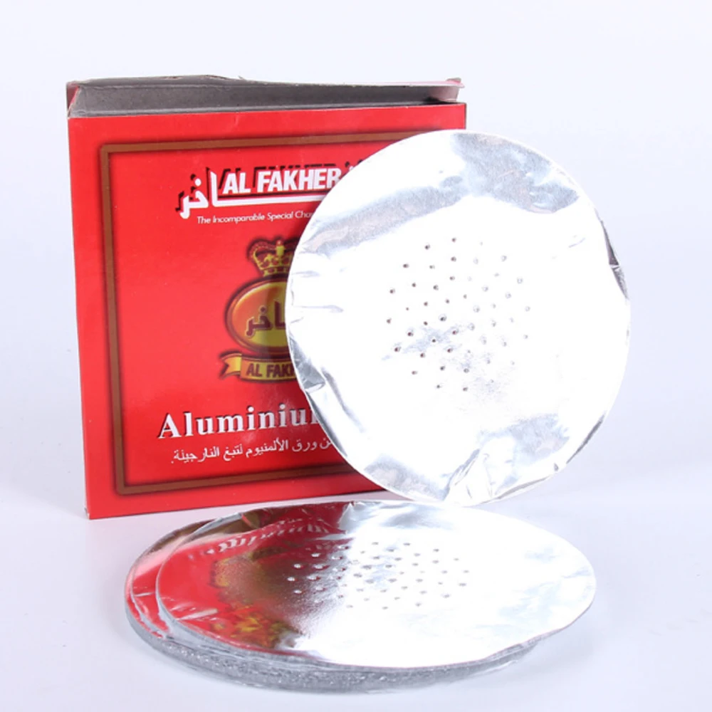 

200pack Wholesale Aluminium Foil With Hole For Hookah Bowl Shisha Chicha Foil Cigarette Accessries Sheesha Tobacco Tool