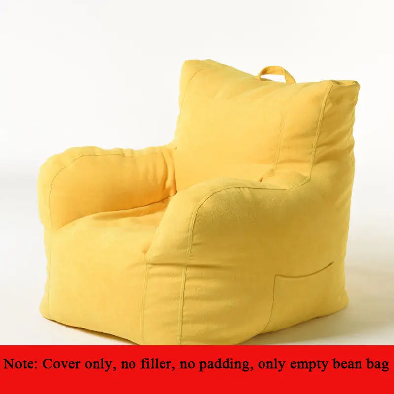 1 Bean сумка чехол на стул сидение шезлонг Beanbag диван мебель для гостиной без наполнителей ленивые стулья мешок бобов диван кровать Pouf Puff - Цвет: 1