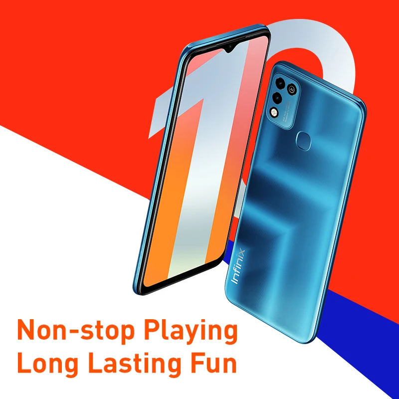 Смартфон Infinix HOT 10 2 + 32 ГБ 4 64 6 82 дюйма 6000 мАч | Мобильные телефоны и аксессуары