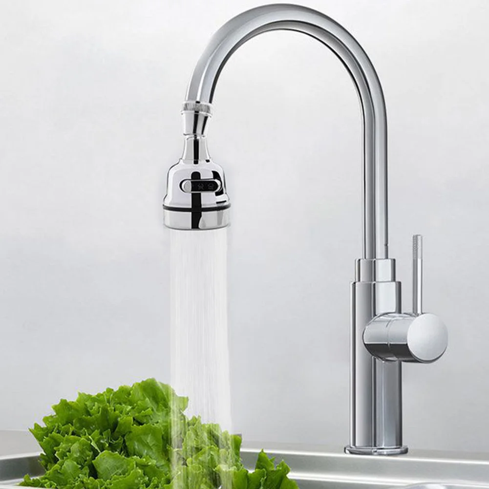 

360 Degree Faucet Nozzle Rotatable Water-saving Tap Filter Head Aerator Bubbler for Household Bathroom Decoration