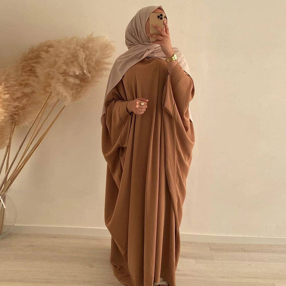 Женское Молитвенное платье-кафтан мусульманский химар черное мусульманское