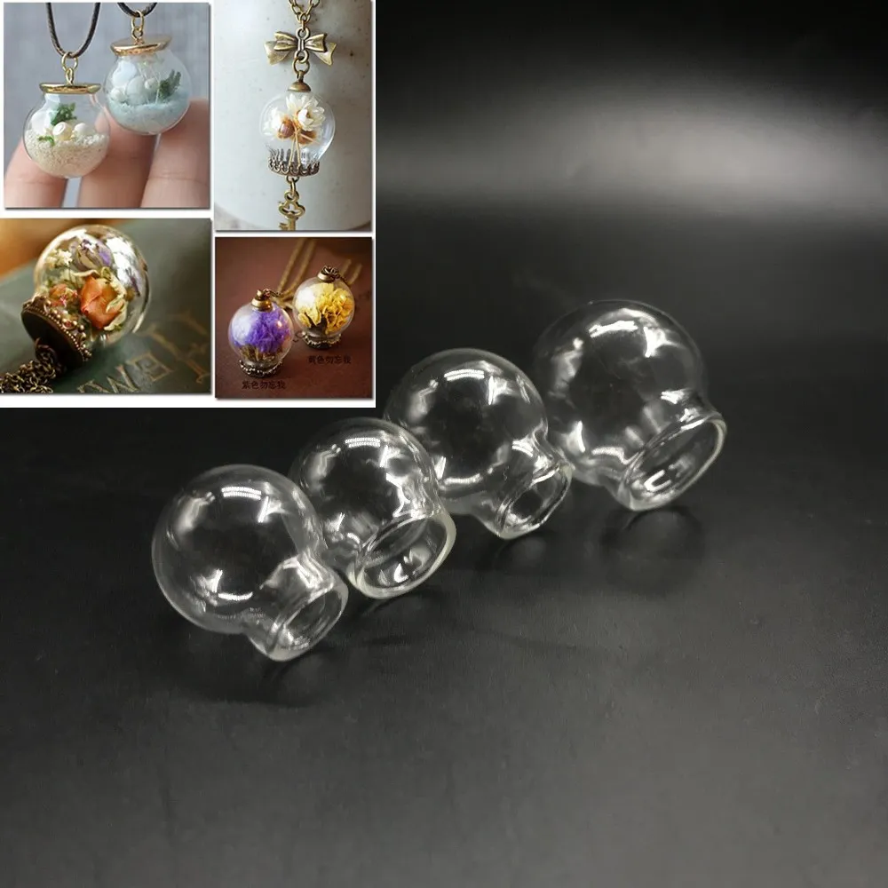 8 шт. прозрачный круглый стеклянный шар разных размеров стеклянная подвеска