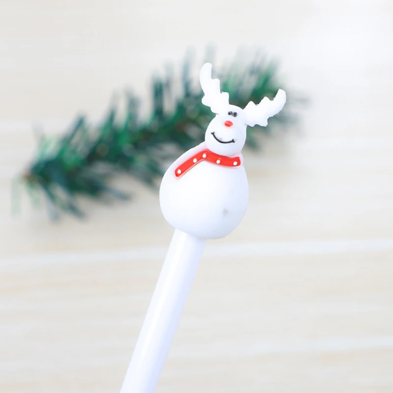

50PCS Cute Cartoon Santa Gel Pens Christmas Gel Pen Kawaii School Supplies Stationery