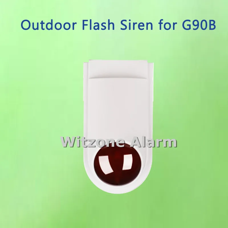 

Wireless 433MHz Outdoor Flash Siren Waterproof Strobe Horn with built-in battery for WIFI GSM Alarm GS-G90B, S2W, S2G, G90E