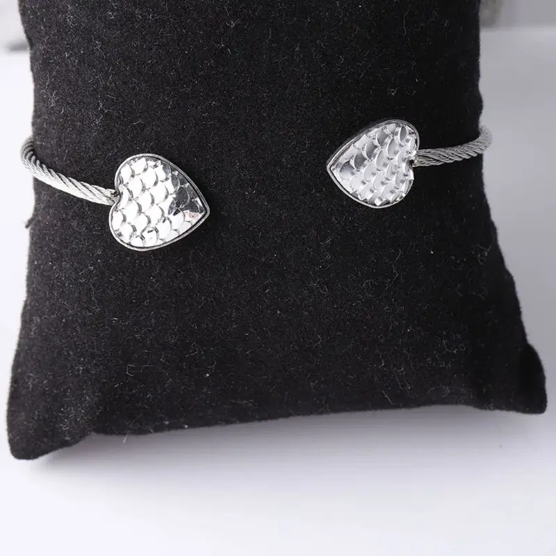 Нержавеющая сталь круглое сердце из кабошона пустое обрамление для ювелирных