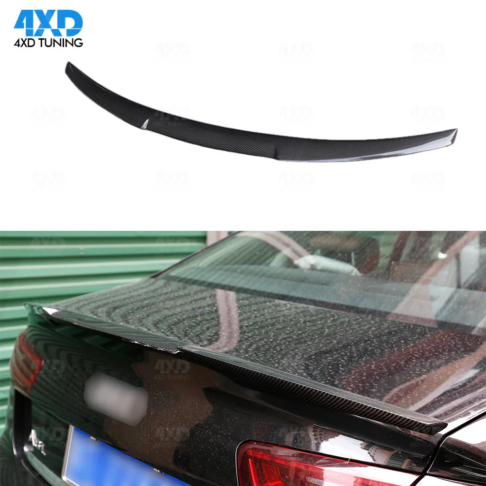 

M4 Style Carbon Rear Spoiler Wing For Audi A6 C7 / 4G Carbon Fiber Rear Trunk Spoiler styling2012 2013 2014 2015 2016 2017 2018+