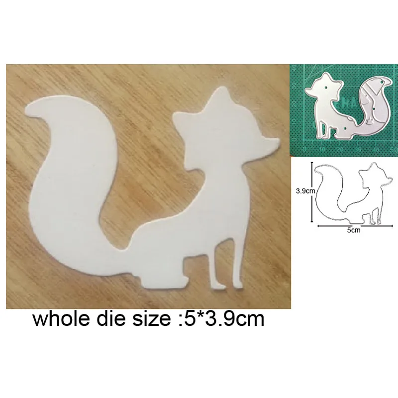 

Animals dies Fox New 2021 Metal Cutting Dies for Scrapbooking Paper and Card Making Decorative Embossing Die Cut Craft dies
